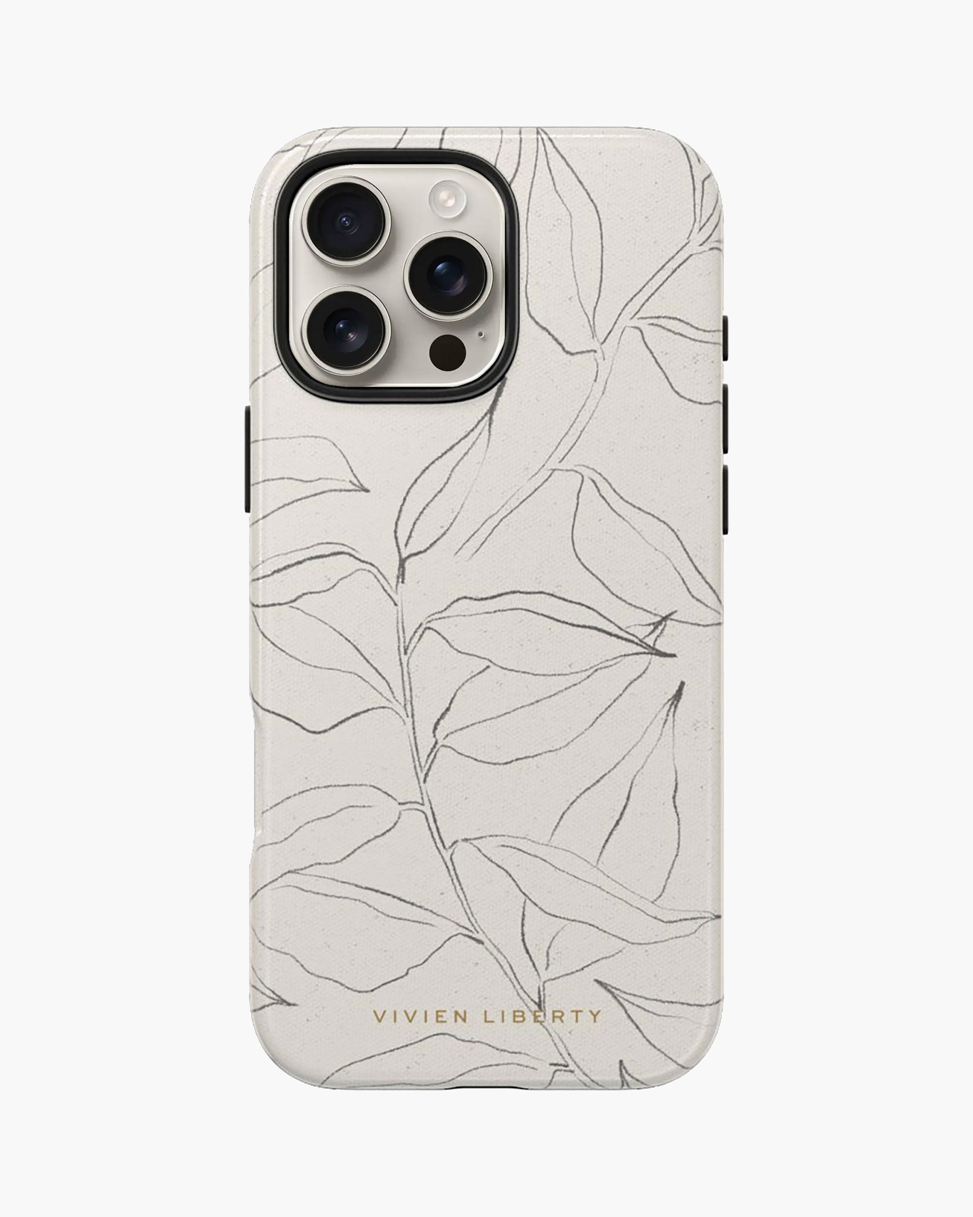 Best protective iphone case with hard cover, style is aesthetic, neutral, beige, greige, leaves, minimal, farmhouse, floral battern, black and white, cream, hand drawn, plant lover.