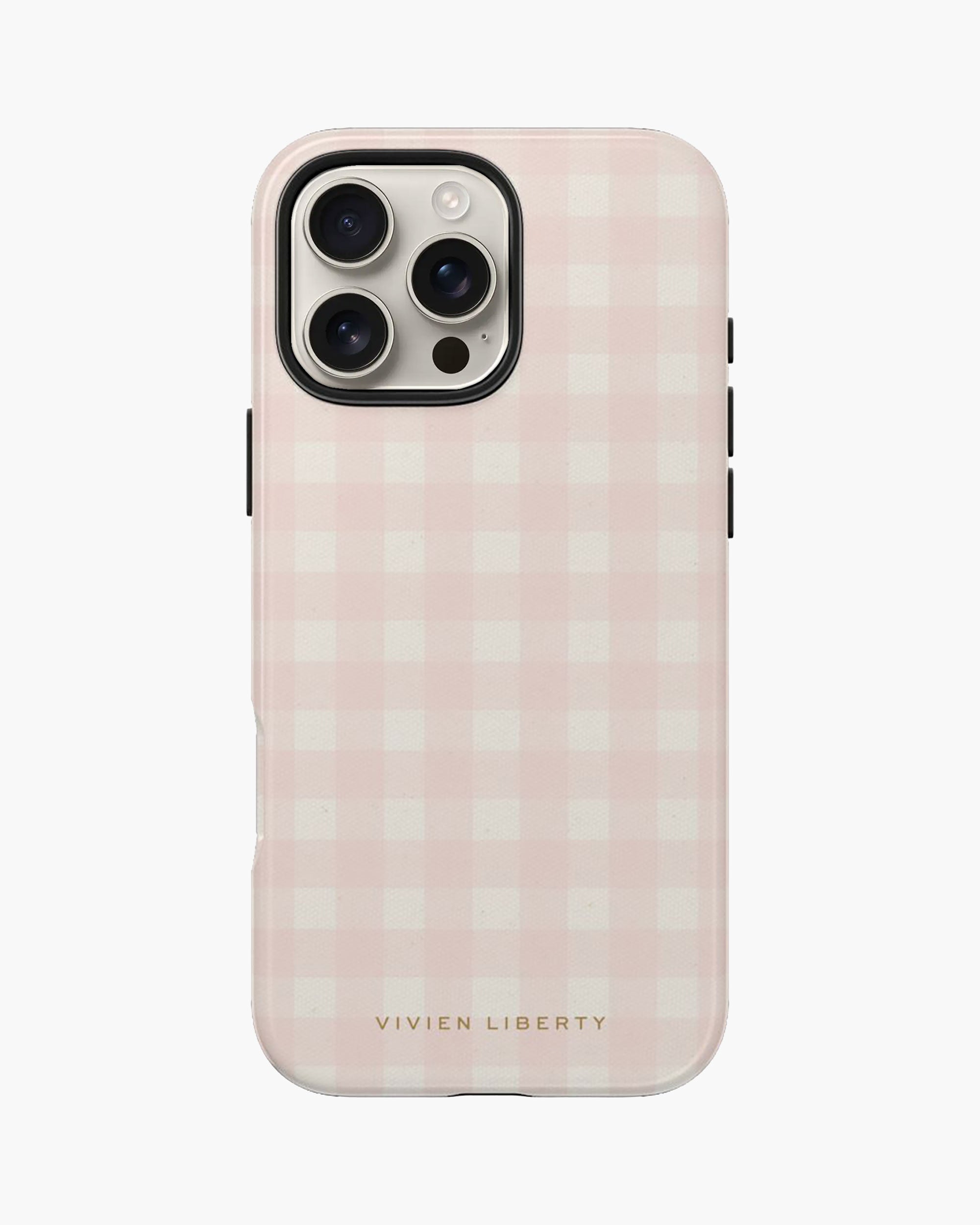 Best protective iphone case with hard cover, style is aesthetic, pretty, cute, gingham, cottagecore, neutral, beige, greige, minimal, farmhouse, cream, demure, mindful, daughter, granddaughter, girly, girlie, girl.